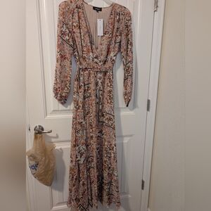 Floral V-Neck Maxi Dress